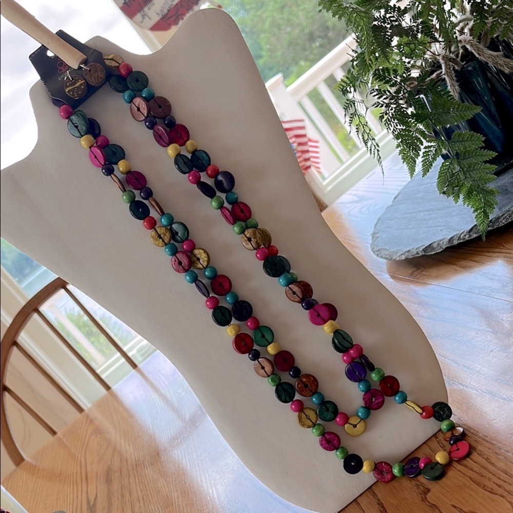 Paparazzi Long Colorful Beaded Necklace w earrings NIP 3/15 - Picture 1 of 16